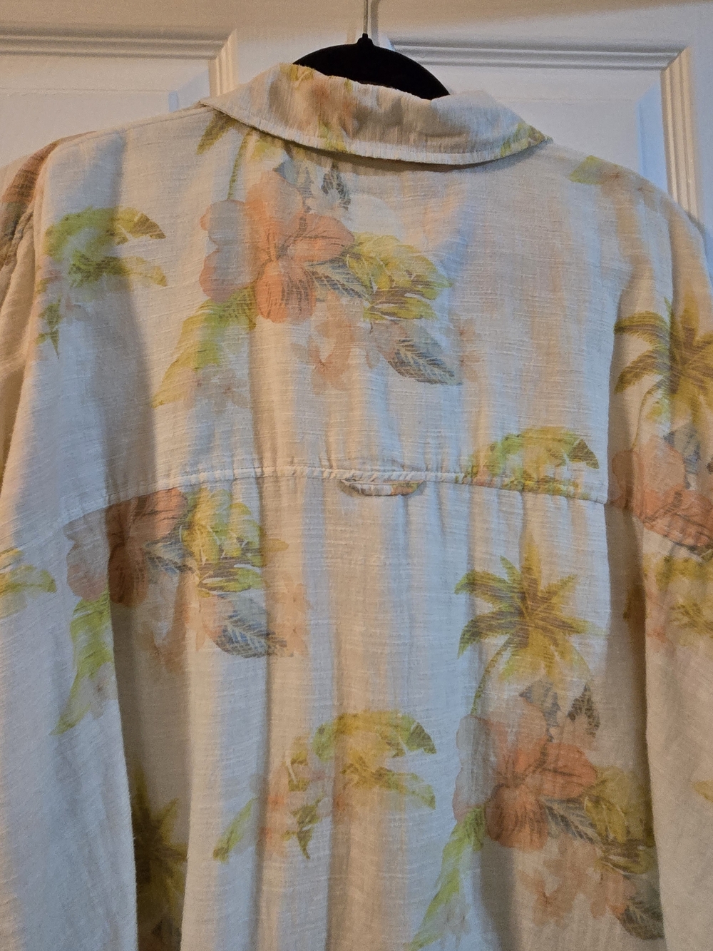 American Eagle Outfitters Light Beige Floral Button‑Down Shirt